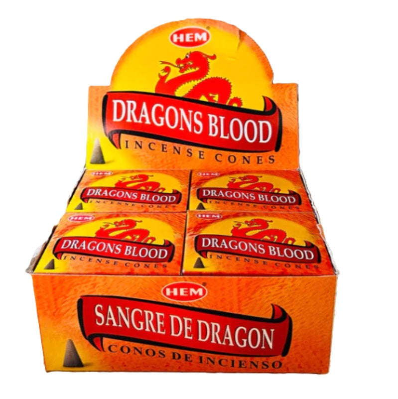 HEM Incense 120 Cones Meditation Aroma Dragons Blood