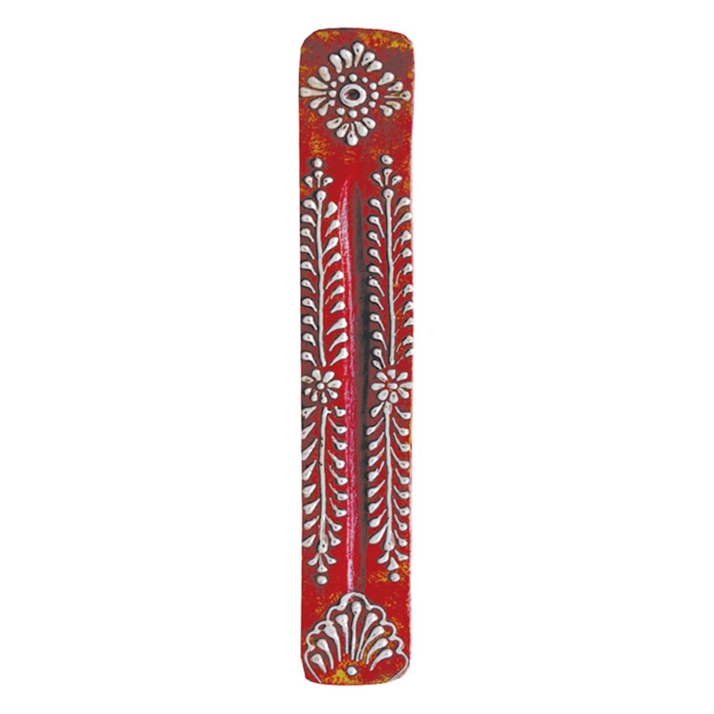 Wooden Ash Catcher Incense Holder - Red