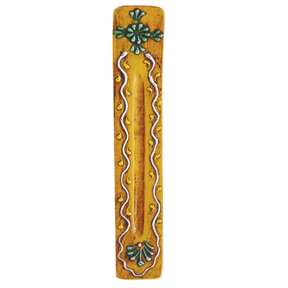 Wooden Ash Catcher Incense Holder - Yellow
