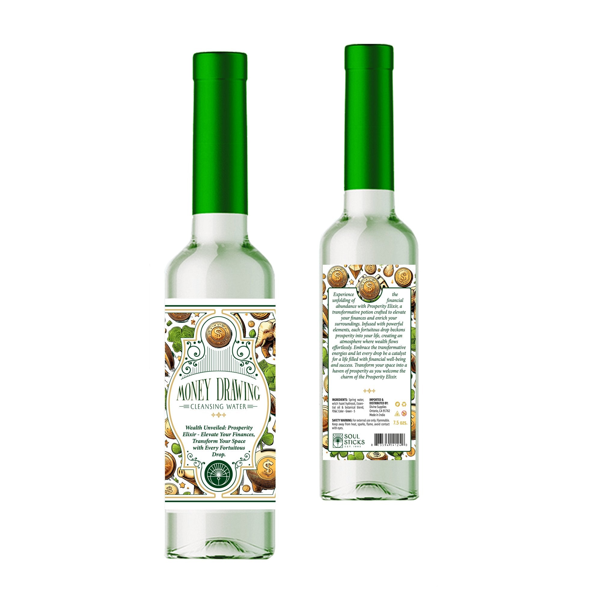 1 piece Soul Sticks Money Drawing Cleansing Water 200ml