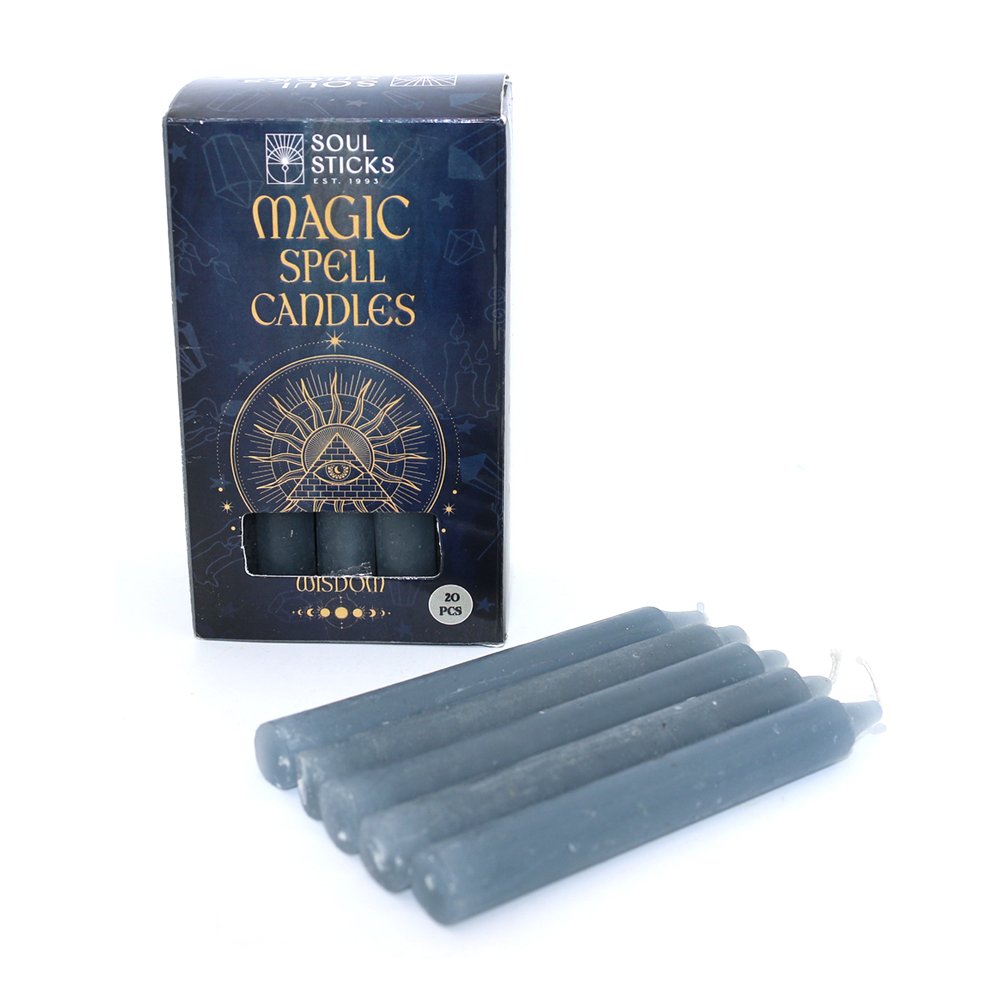 Candle Magic Spell WISDOM Candles Rituals - Grey