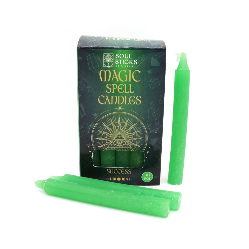 Candle Magic Spell SUCCESS Candles Rituals - Green