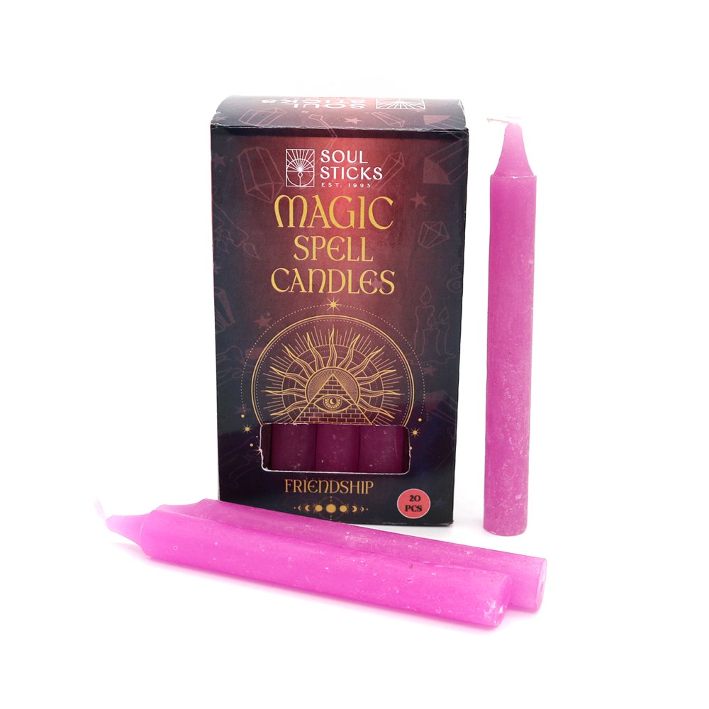 Candle Magic Spell FRIENDSHIP Candles Rituals - Pink