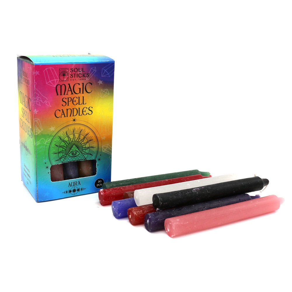Pack of 20 Magic Spell Candles Aura
