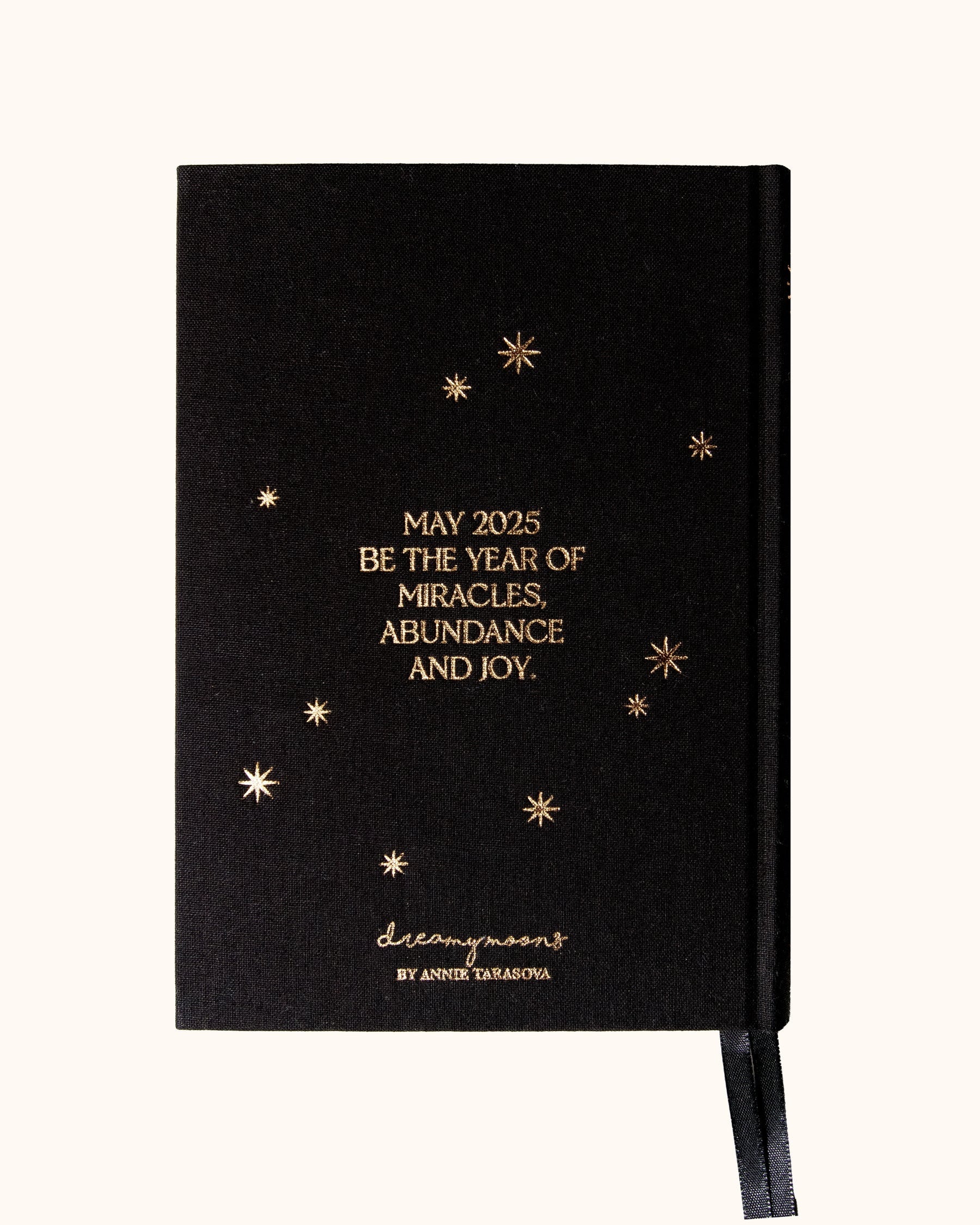 DREAMY MOONS 2025 DAILY PLANNER BLACK