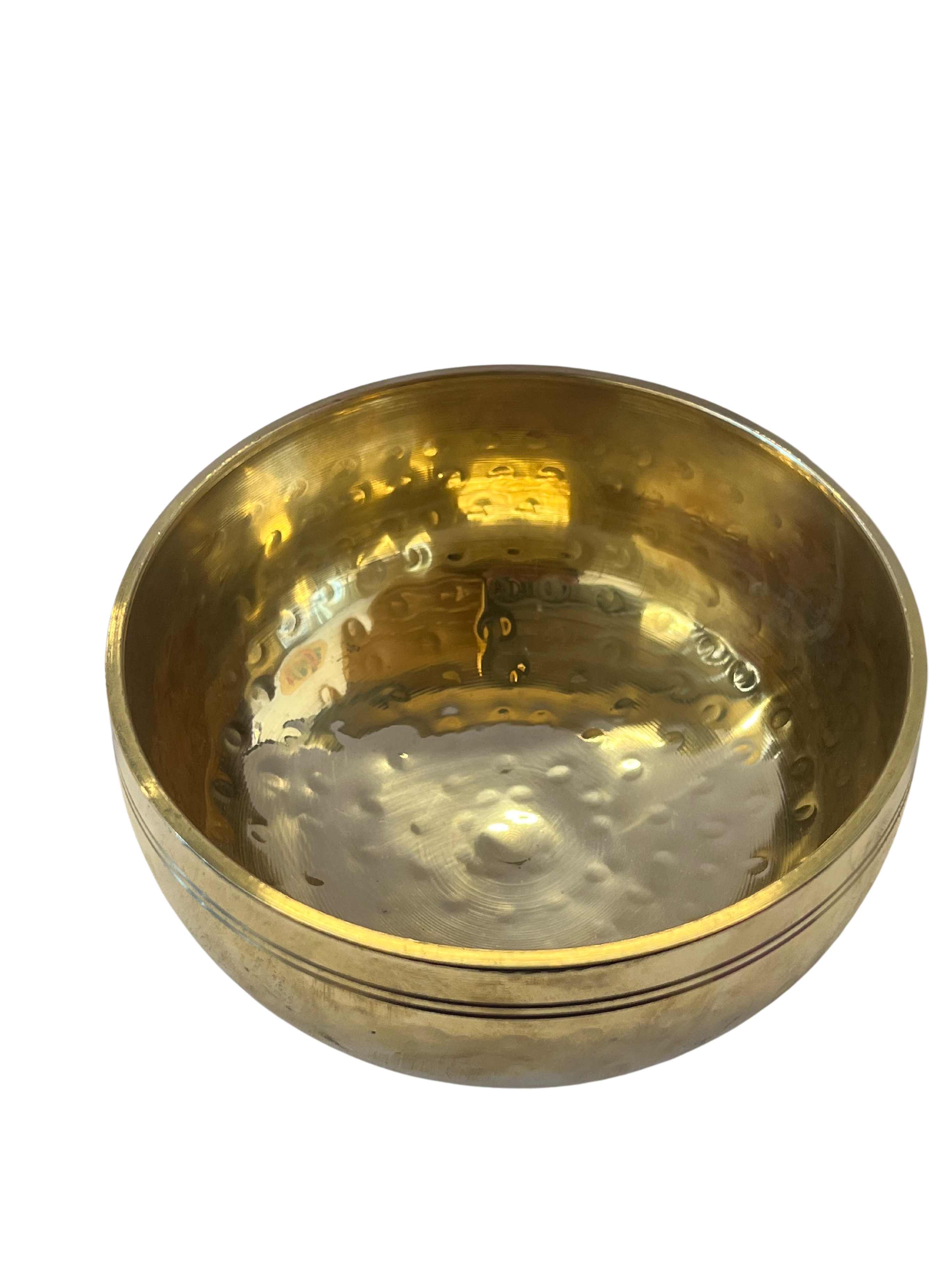 Singing Bowl Hammered Brass 12.5 cm