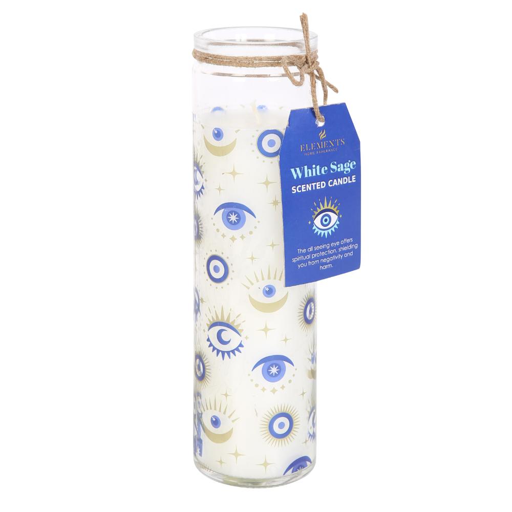 All Seeing Eye White Sage Tube Scented Candle