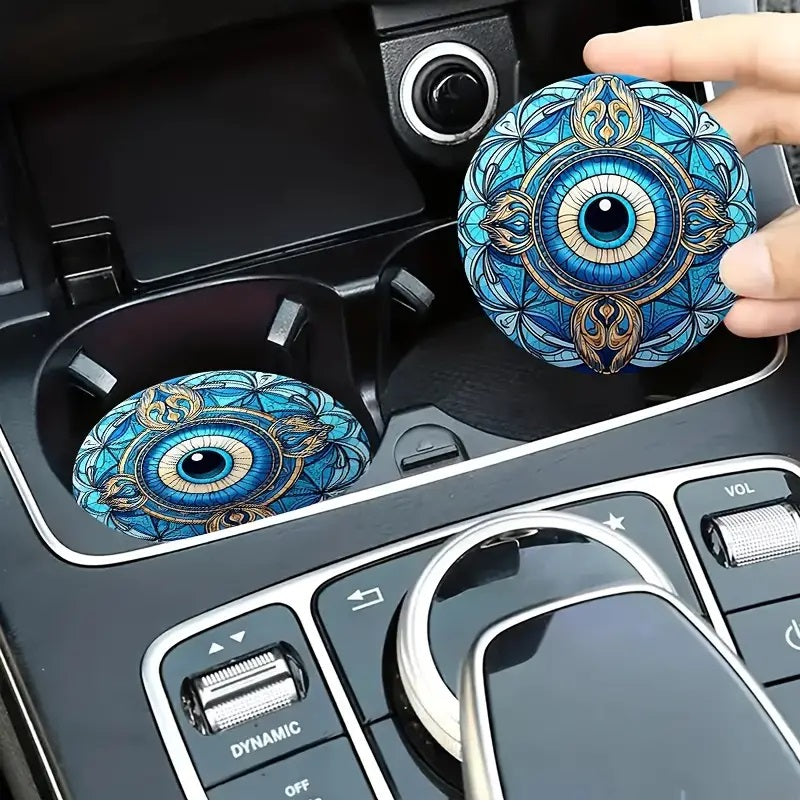Evil Eye Car Cup Holder Coaster