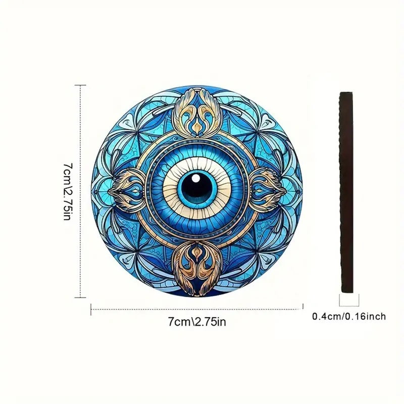 Evil Eye Car Cup Holder Coaster