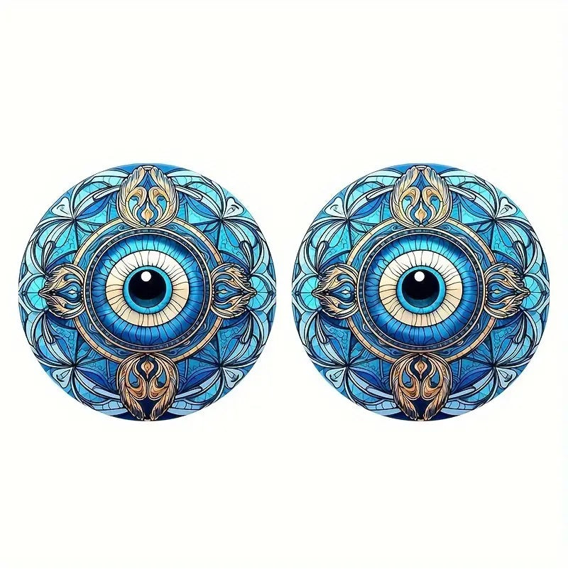 Evil Eye Car Cup Holder Coaster
