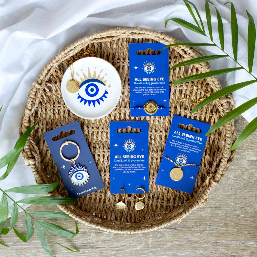 All Seeing Eye Necklace & Dish Gift Set