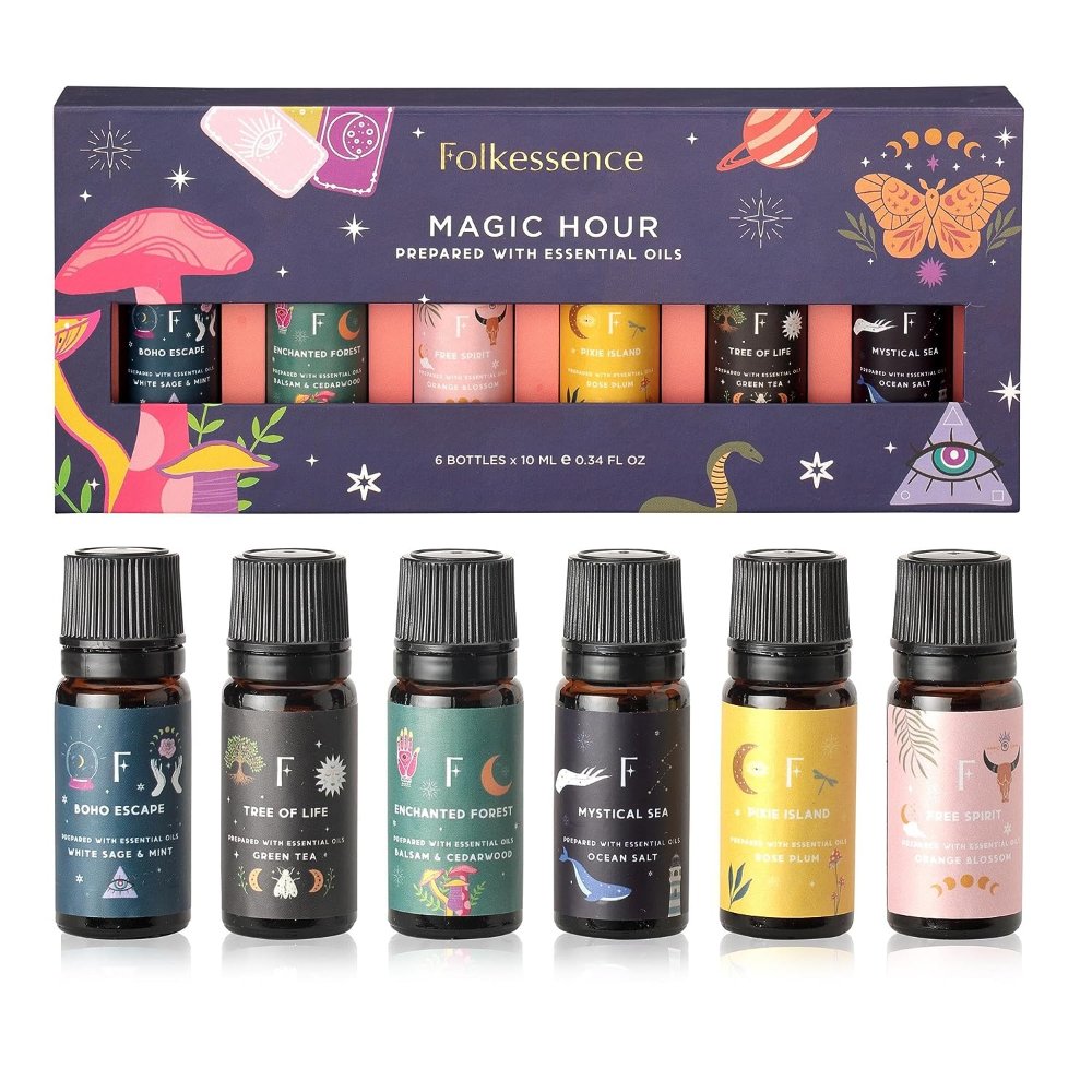 Set of 6 Magic Hour Essential Oil Blend Folkessence