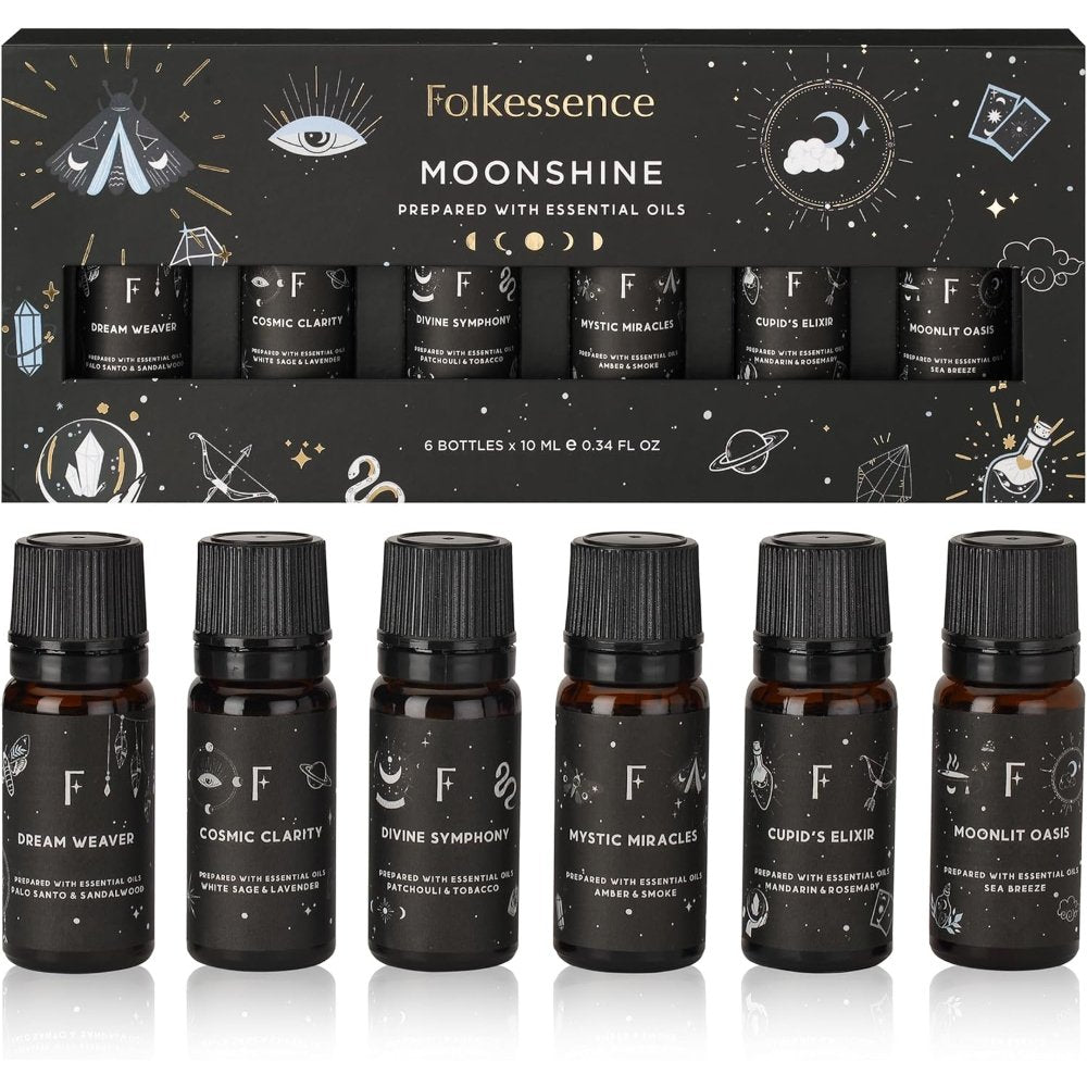 Set of 6 Folkessence Oils Moonshine Gift Pack