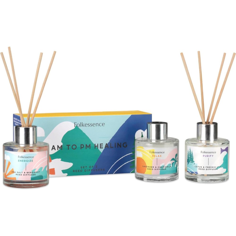 Set of 3 Reed Diffuser 50ml AM to PM Healing