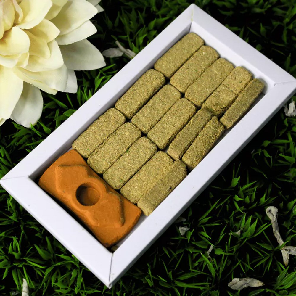 1x White Sage Incense 15 Smudge Bricks Green Tree