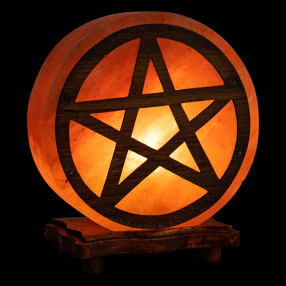 Light & Glow Star Pentagram Himalayan Salt Lamp