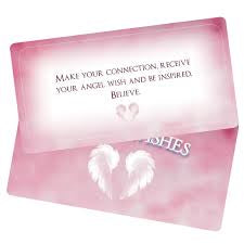 Angel Wishes Affirmation Card Inspirational Guidance From Your Angels