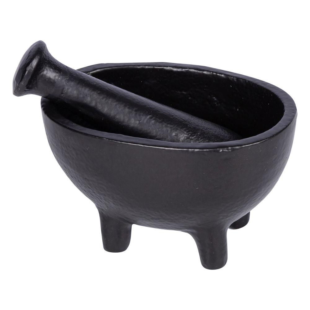 Mortar & Pestle Wrought Iron 6cm x 10cm
