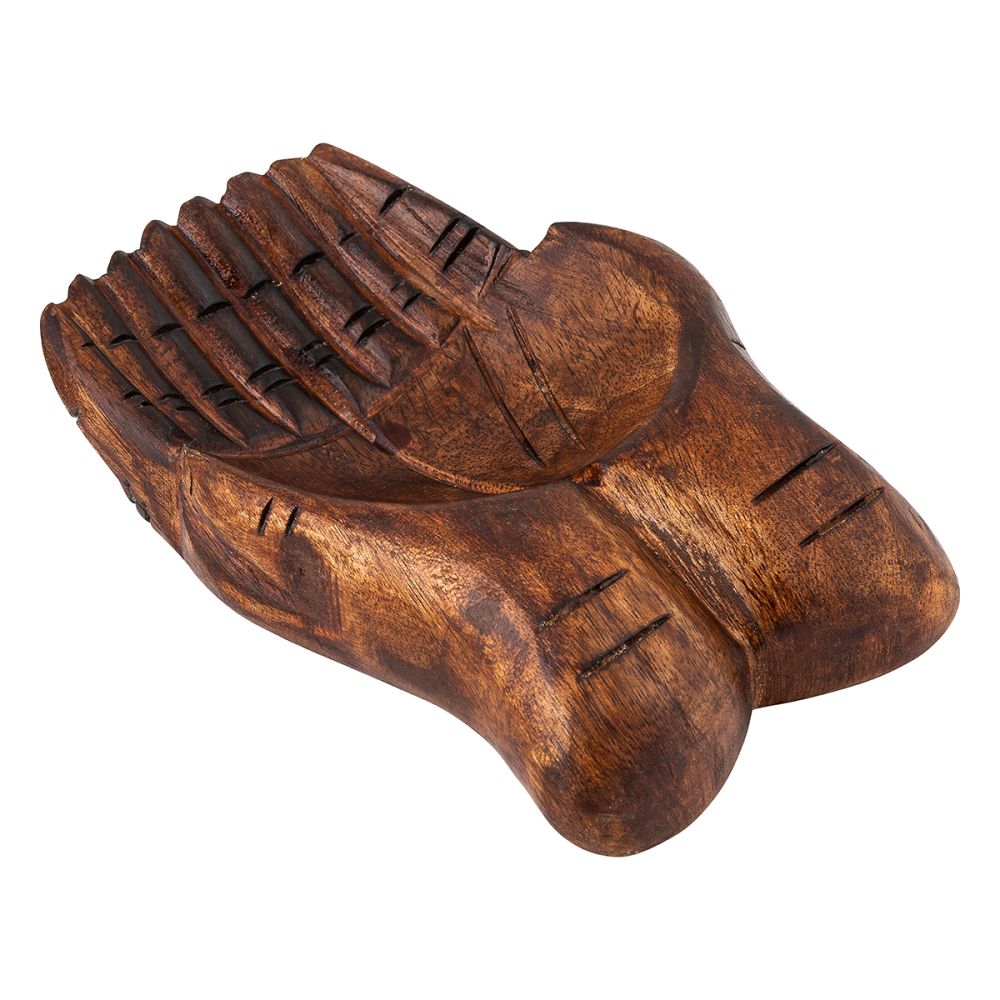 HAND BOWL - Wooden Small 14cm x 10cm – Crystal Wonderland