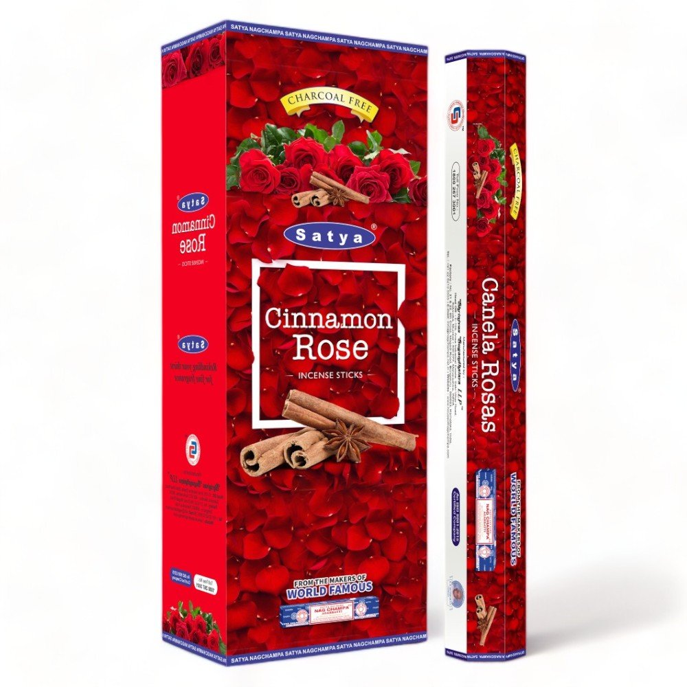 Satya Cinnamon Rose Musk Incense Sticks