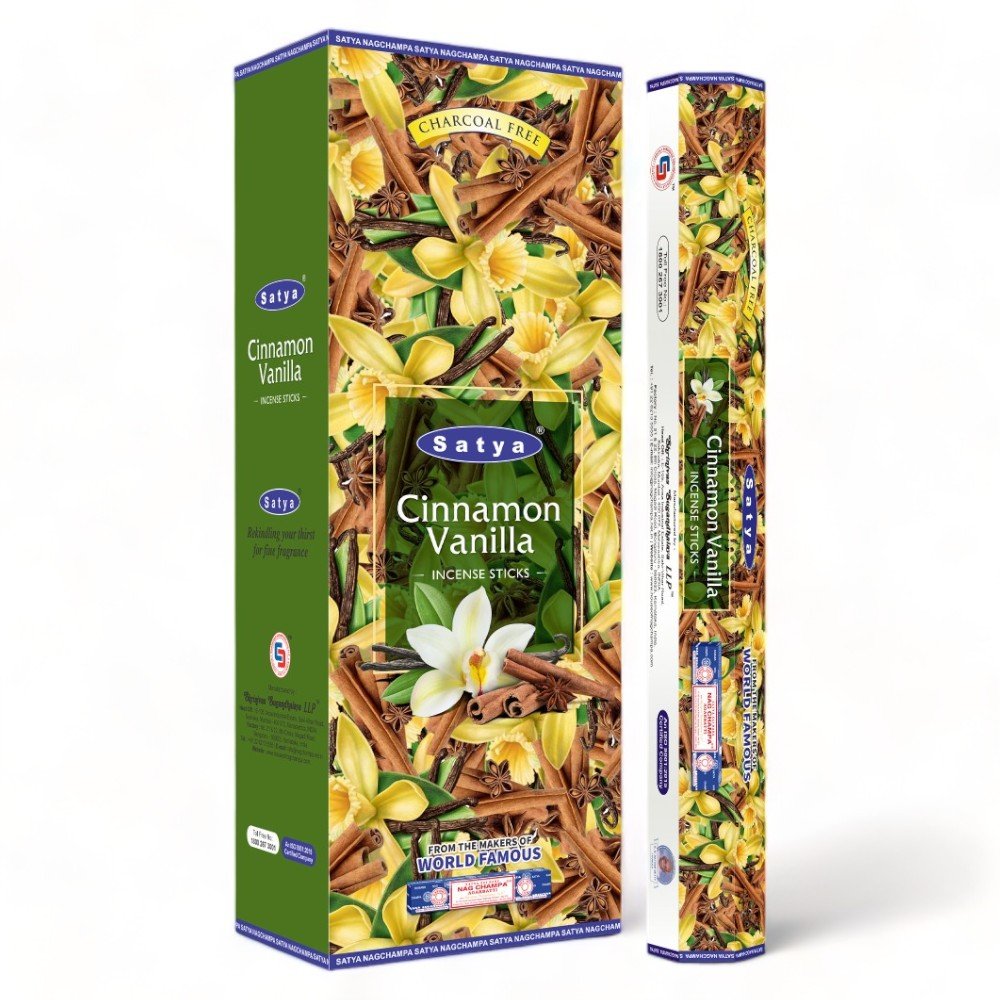 Satya Hexa Cinnamon Vanilla Incense Sticks