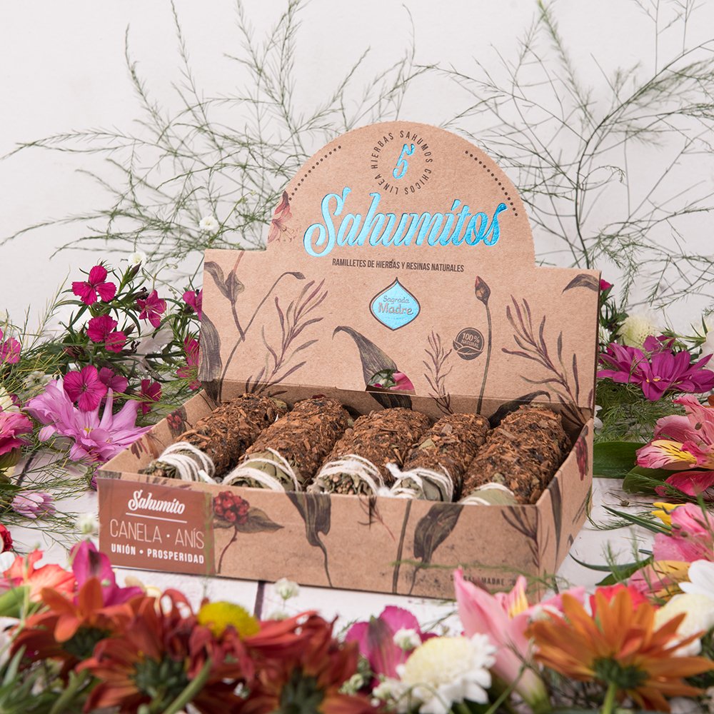 5 Pieces Sahumitos Smudge Box Stick - Cinnamon & Anise