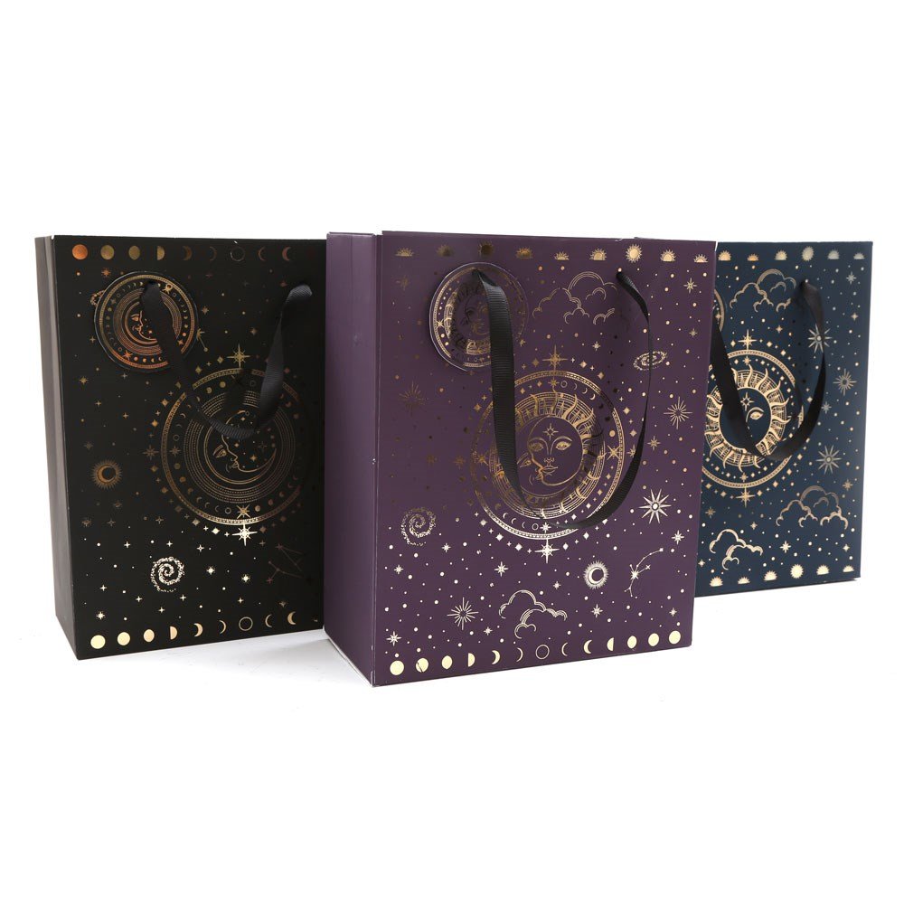 1pc Sun and Moon Gift Bag 33cm - Assorted