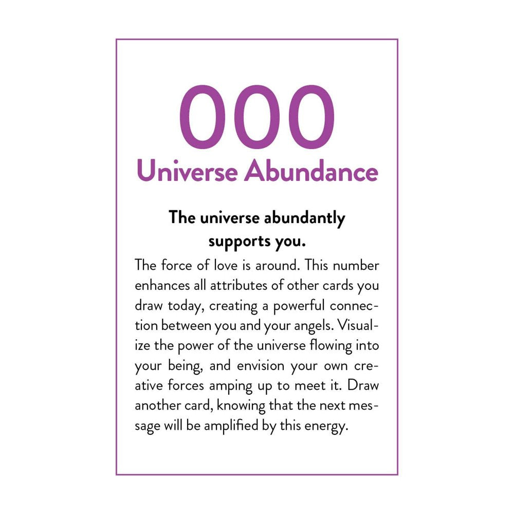 Angel Numbers Card Deck