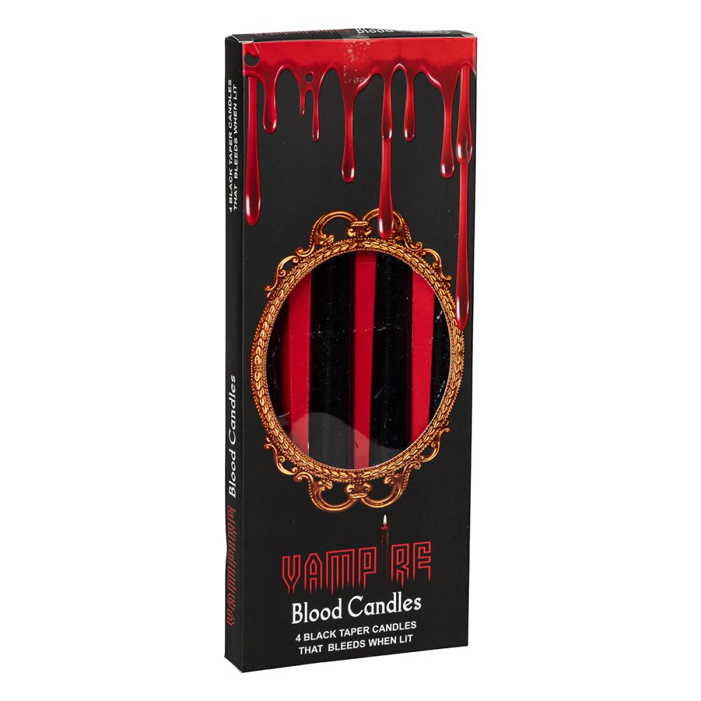 Black Taper Candles Vampire Tears