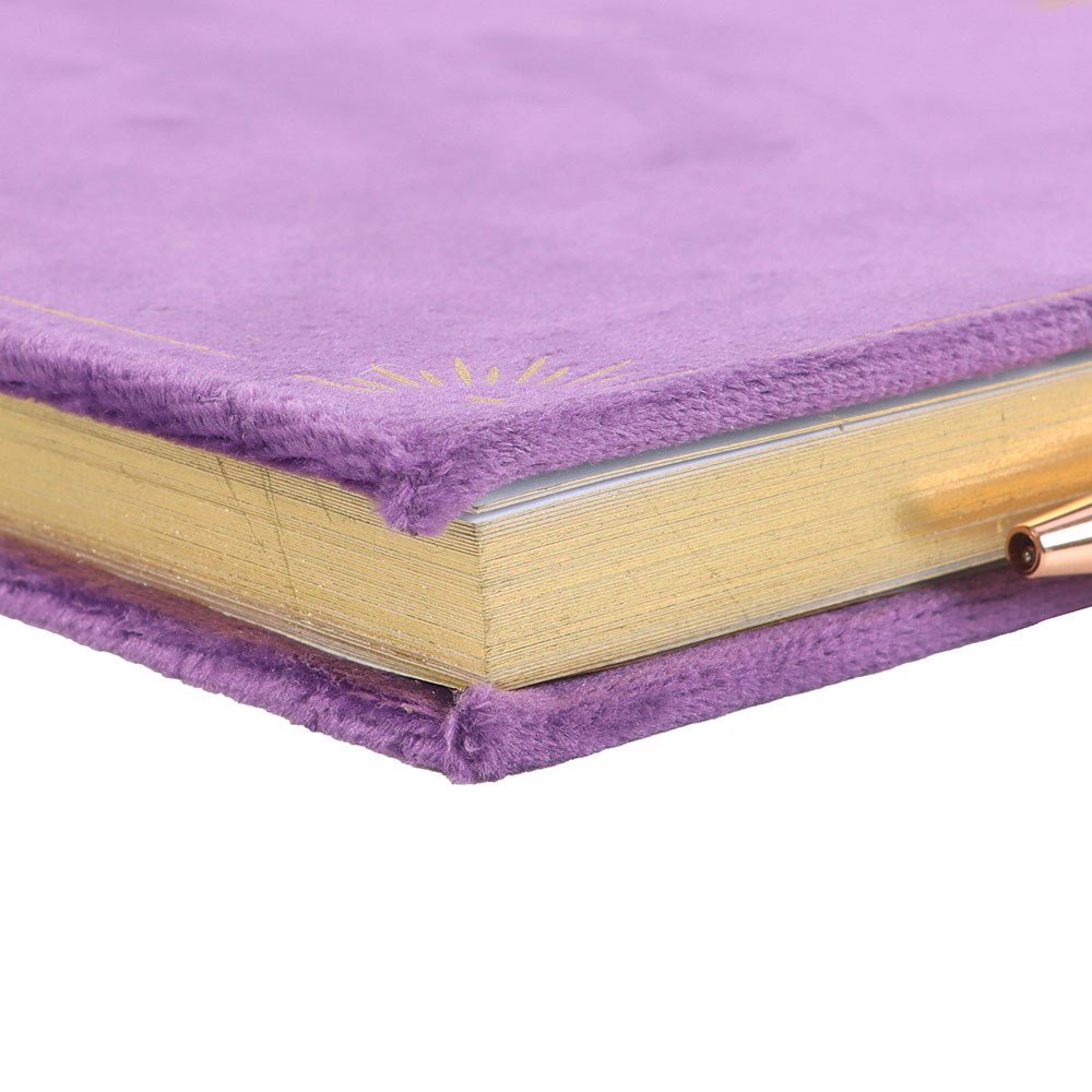 Book Of Spells Journal With Amethyst Crystal Pen