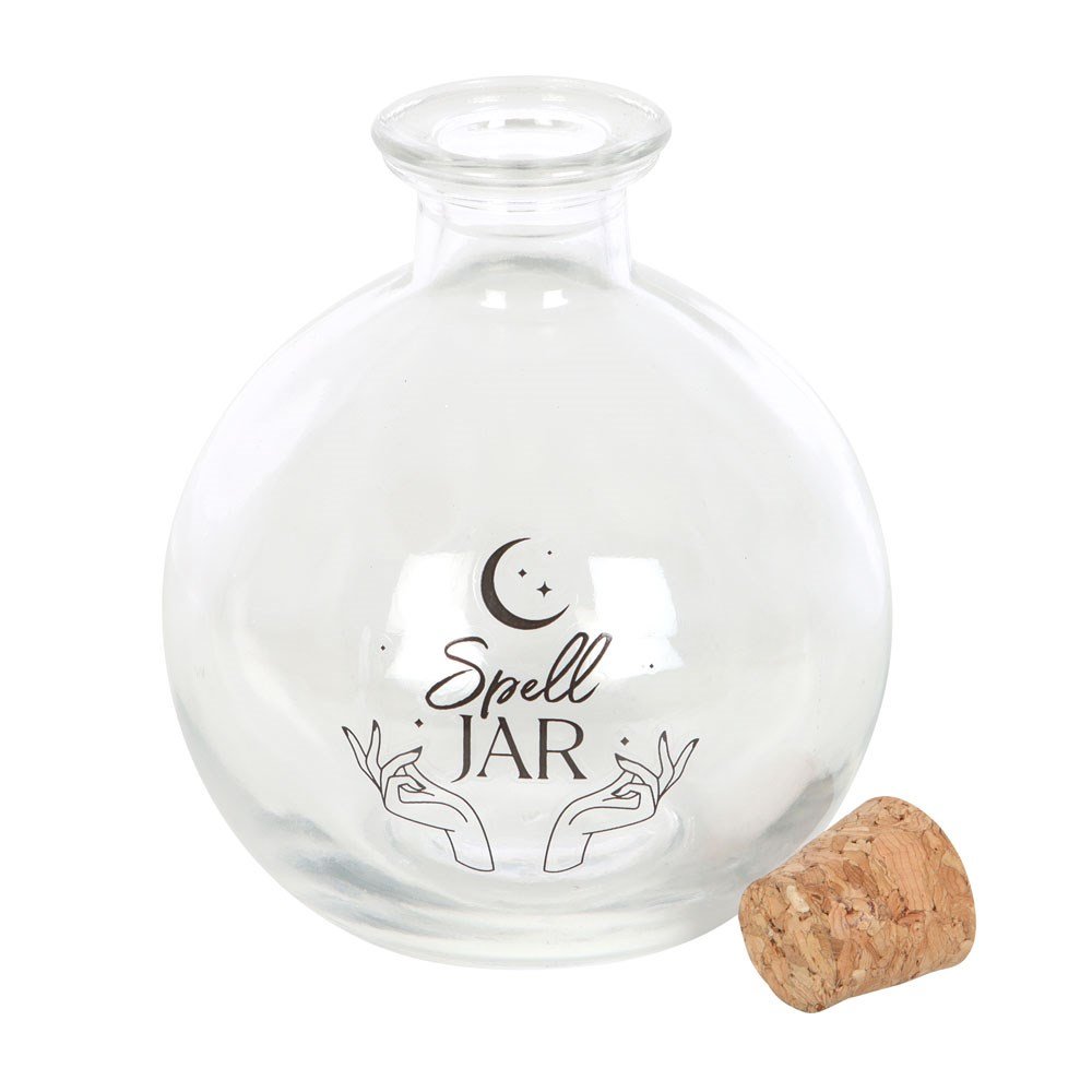 Glass Spell Jar 10cm with Recipe Booklet