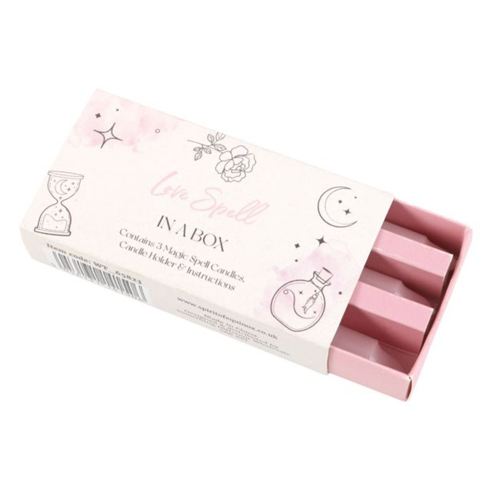 Set of 3 Magic Love Spell Candles