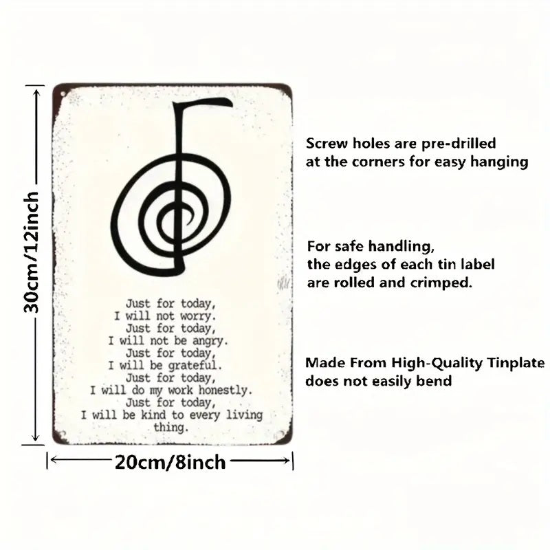 Cho Ku Rei Metal Sign Reiki Symbol