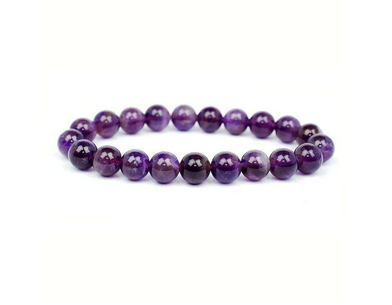 Gemstone Power Bead Bracelet Amethyst