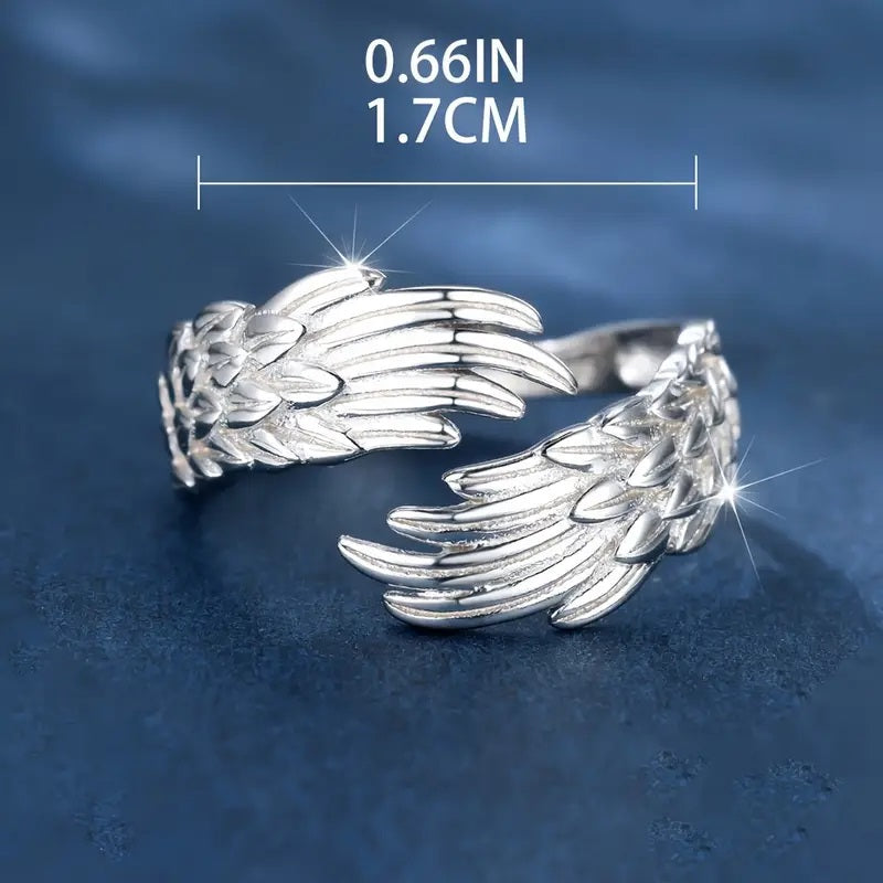 Ring With Angel Wing Design