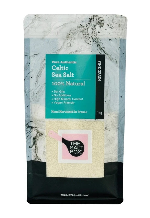 Celtic Sea Salt (Sel Gris) Fine 1kg - The Salt Box