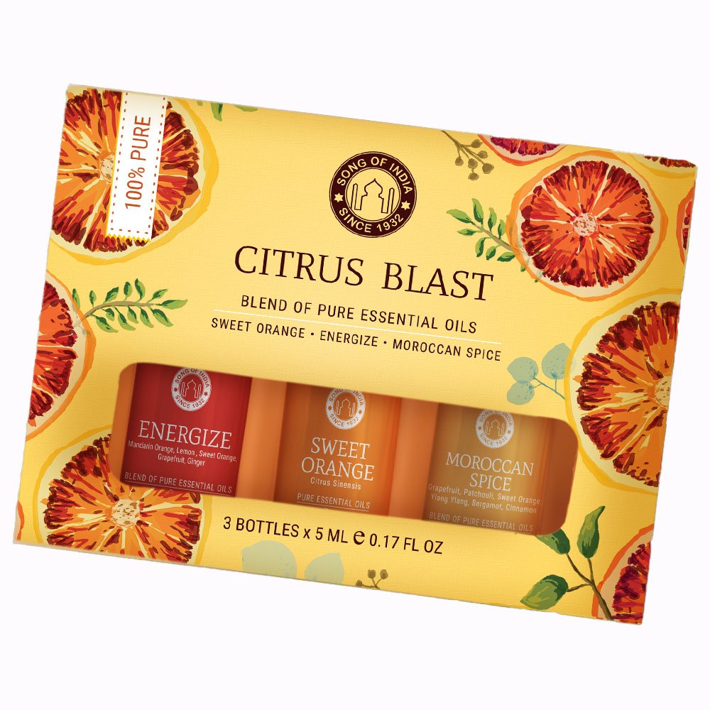Gift Set Song of India Essential Oil Blend Citrus Blast