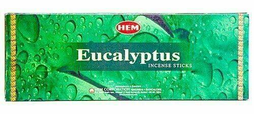 Eucalyptus Incense Sticks - Hem
