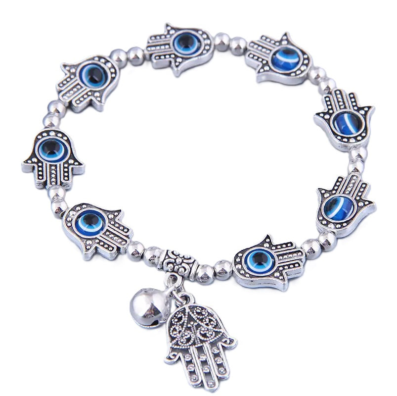 Evil Eye Bracelet Hamsa Hand Greek Turkish Mati Bangle