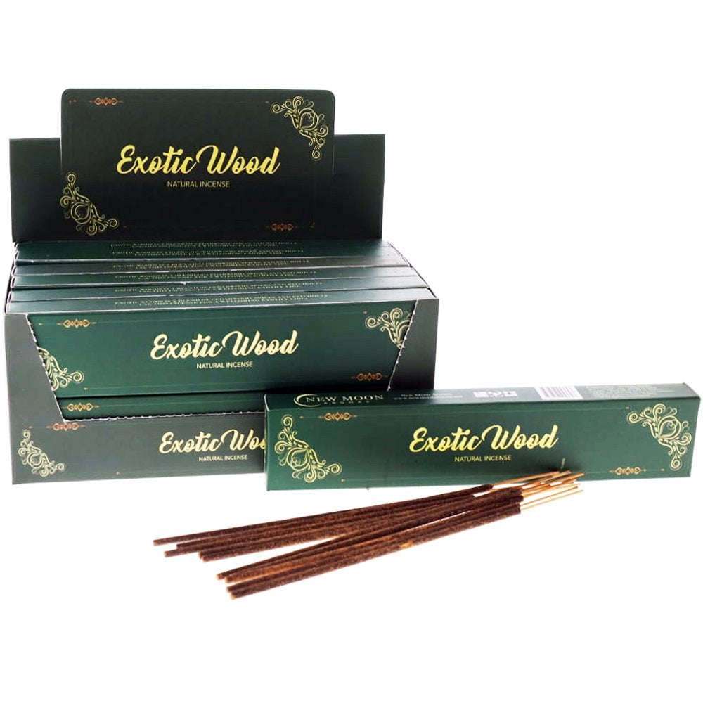 Exotic Wood 120 Incense Sticks New Moon