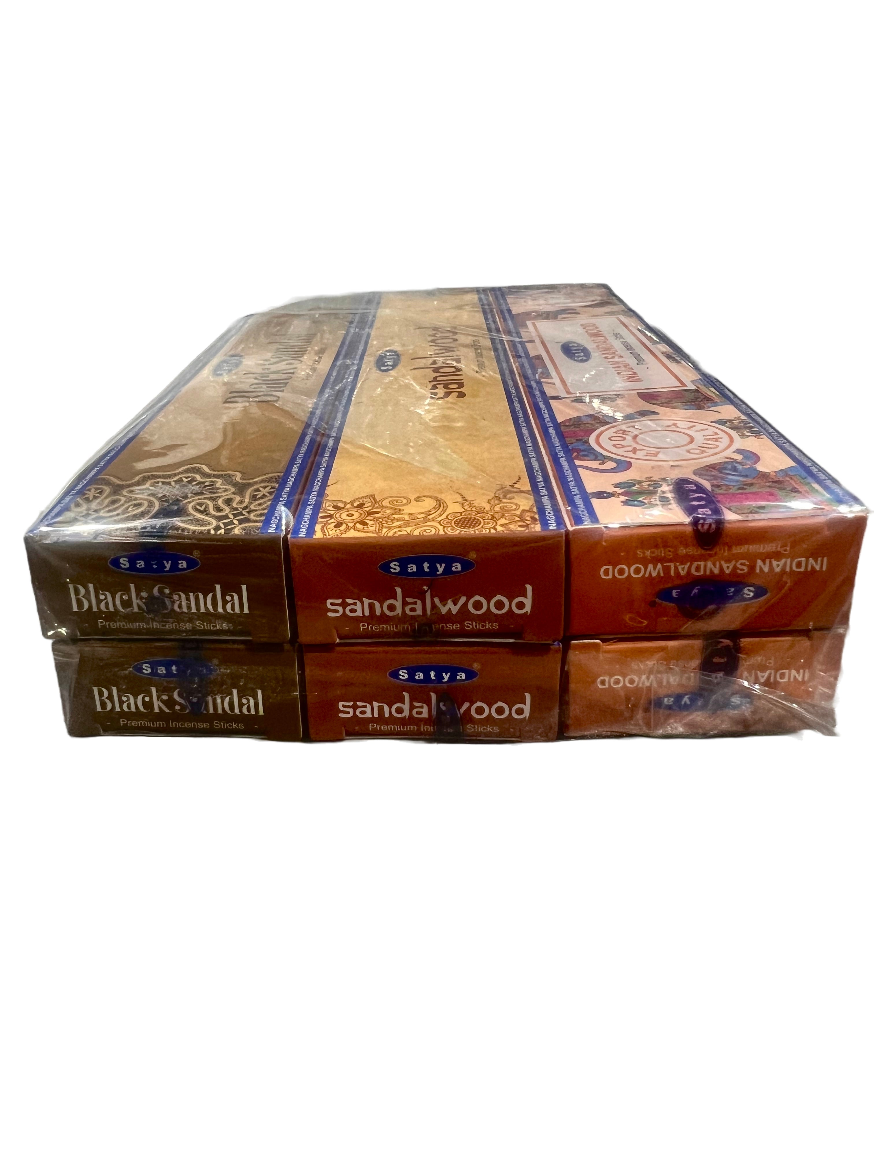 Sandalwood Black Sandal Indian Incense Sticks Green Tree Set