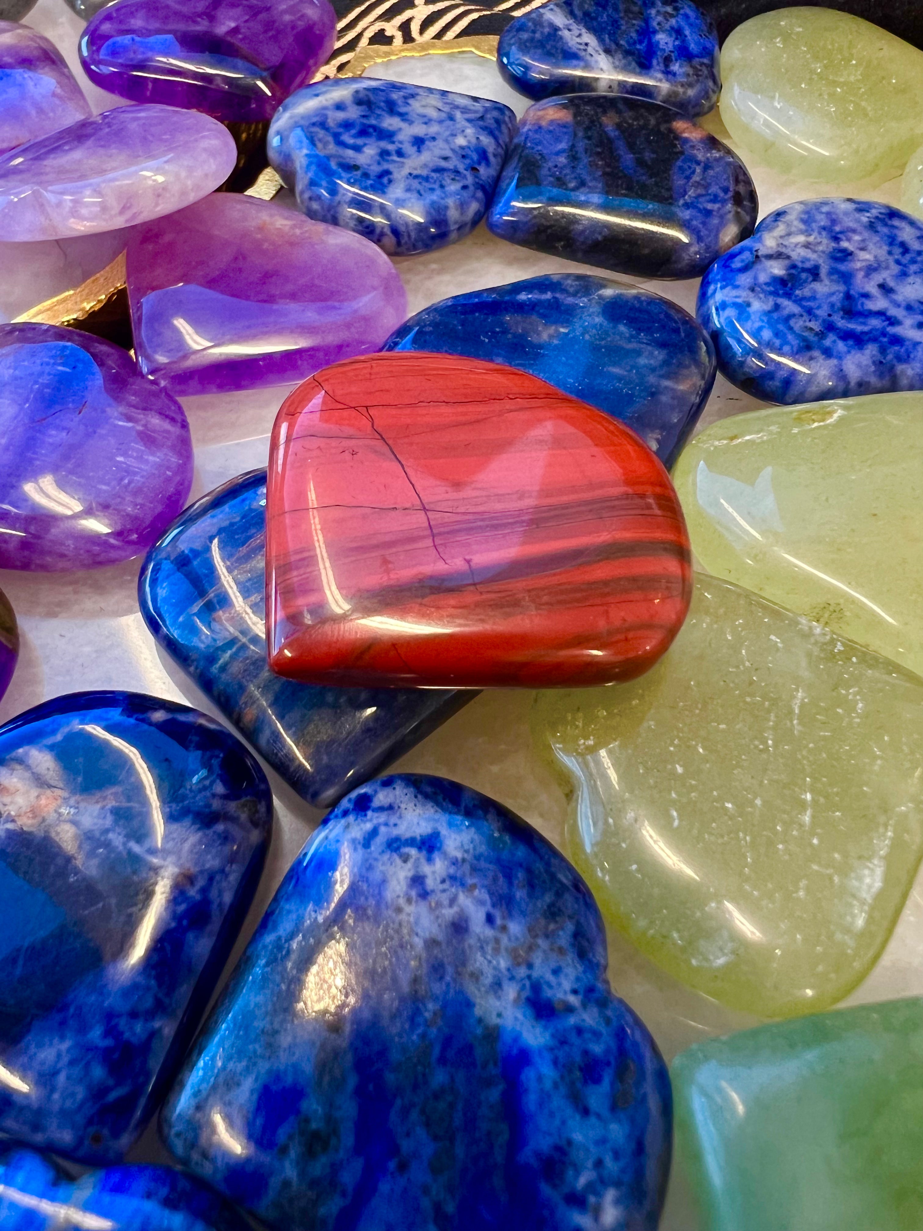 Crystal Heart 7 Chakras Set