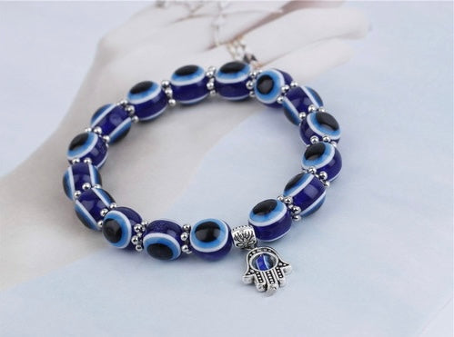 Evil Eye Hamsa Hand Protection Bracelet