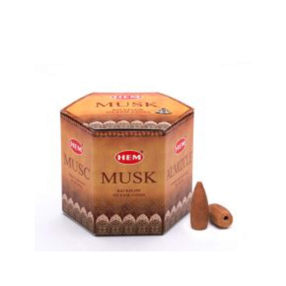HEM Musk 80 Backflow Incense Cones
