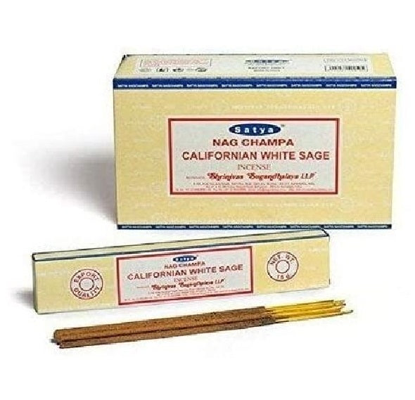 Satya Nag Champa Californian White Sage Incense Sticks