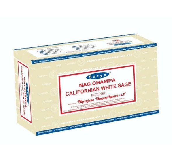 Satya Nag Champa Californian White Sage Incense Sticks
