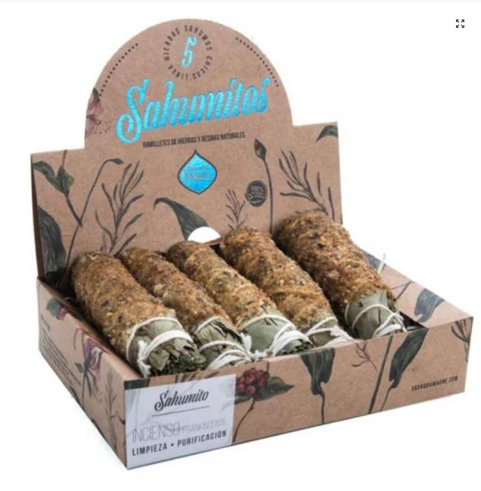 5 Pieces Sahumitos Smudge Box Stick - Frankincense