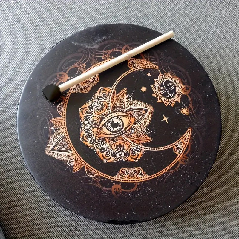 Shamanic Tree of Life Frame Drum with Beater