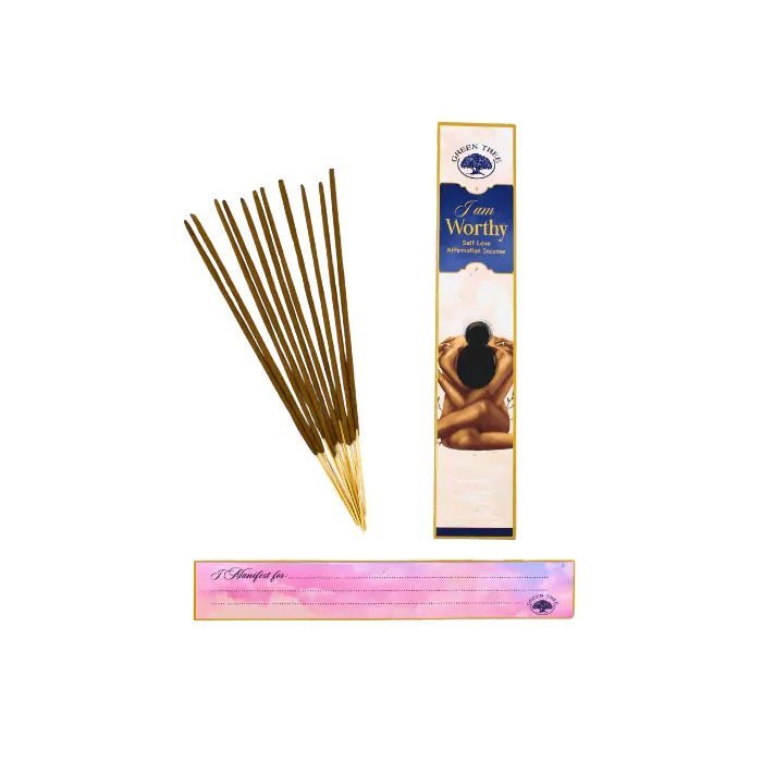 Green Tree I am Worthy Manifestation Incense Sticks
