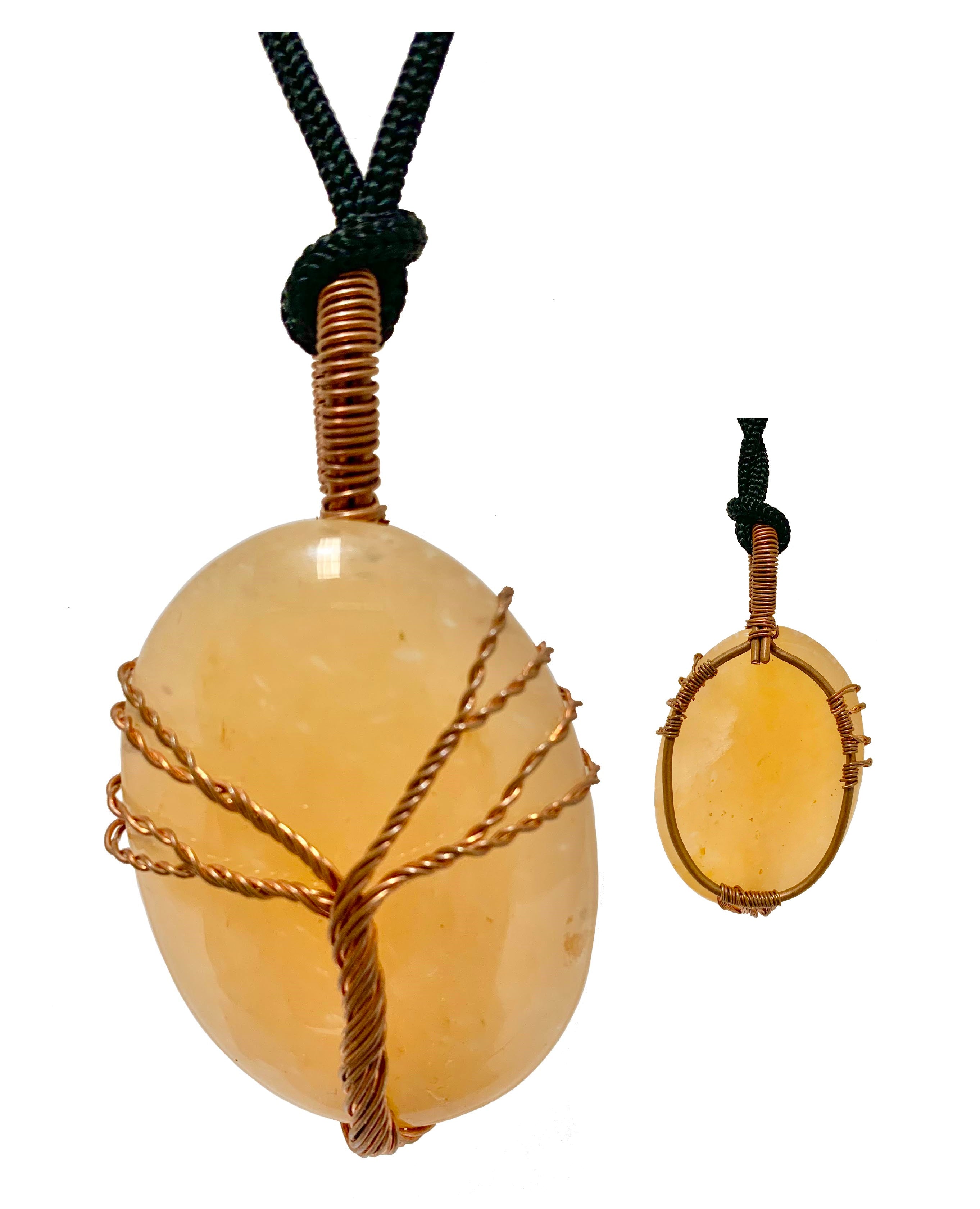 Wisdom Tree Yellow Aventurine Crystal Pendant